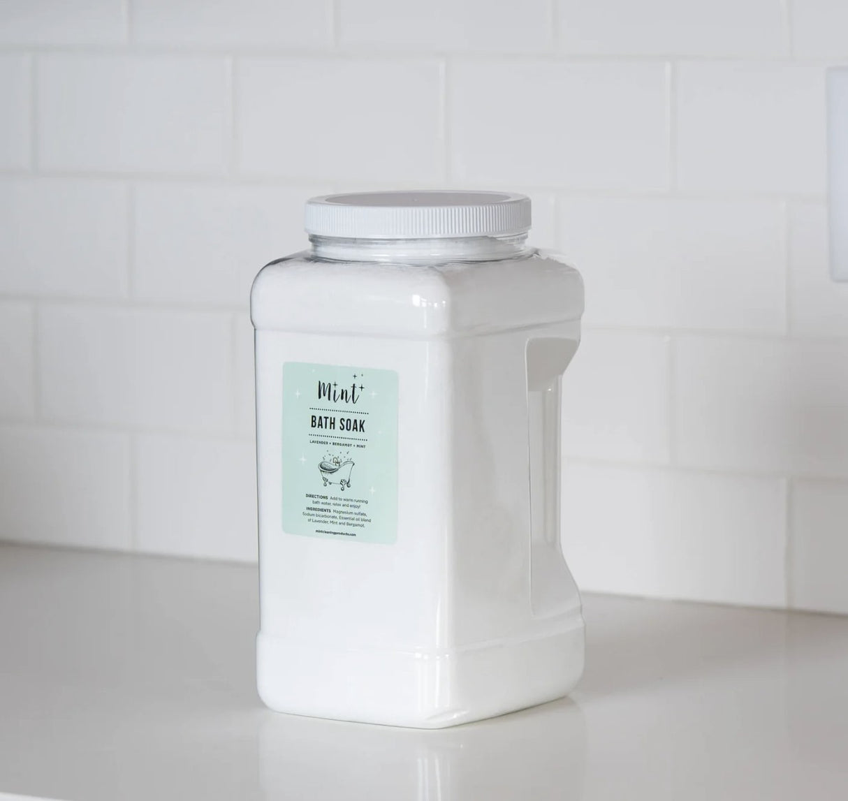 Mint Bath Soak Large Refill Container