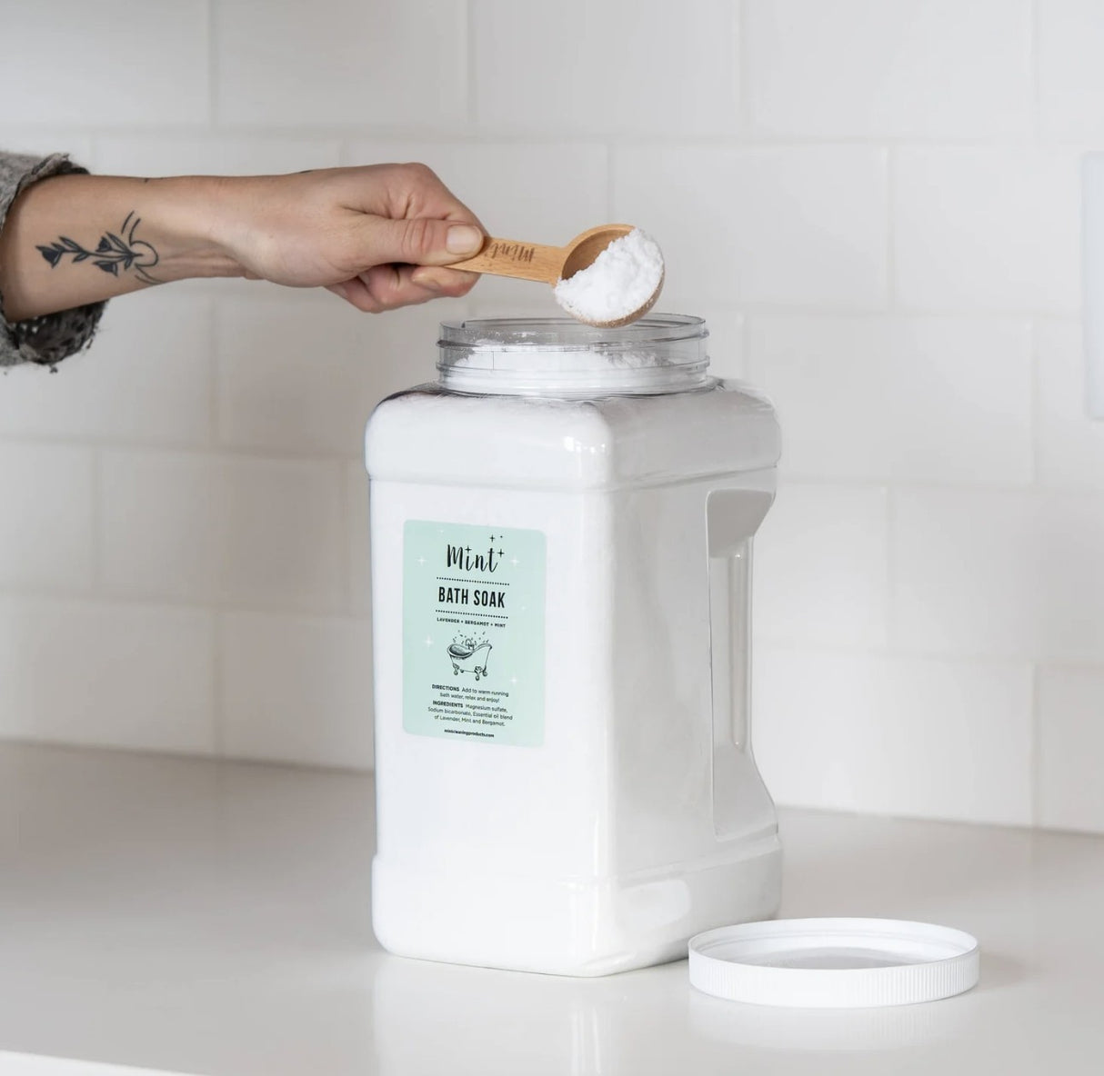 Mint Bath Soak Large Refill Container