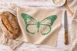Butterfly Linen Tea Towel