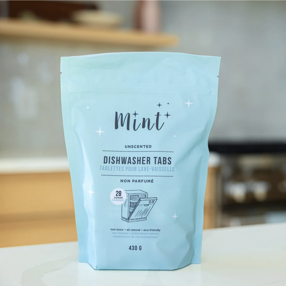 Mint Dishwasher Tabs - Packaged