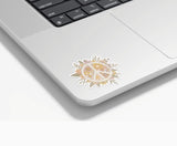 Floral Peace Sign  |  Water Resistant Vinyl Sticker