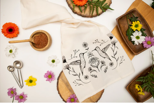 Humming Bird Tea Towel