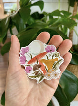 Moonlit Mushroom Sticker  |  Mushroom Vinyl Sticker