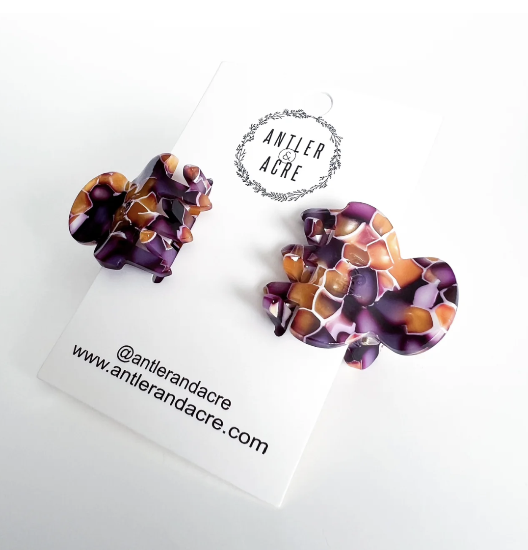 Butterfly Claw Clips - Pair of 2