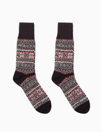 Nordic Socks Merino Wool - Sigrid - Black