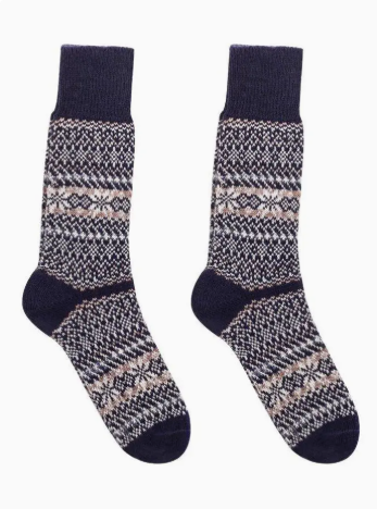 Nordic Socks Merino Wool - Sigrid - Navy