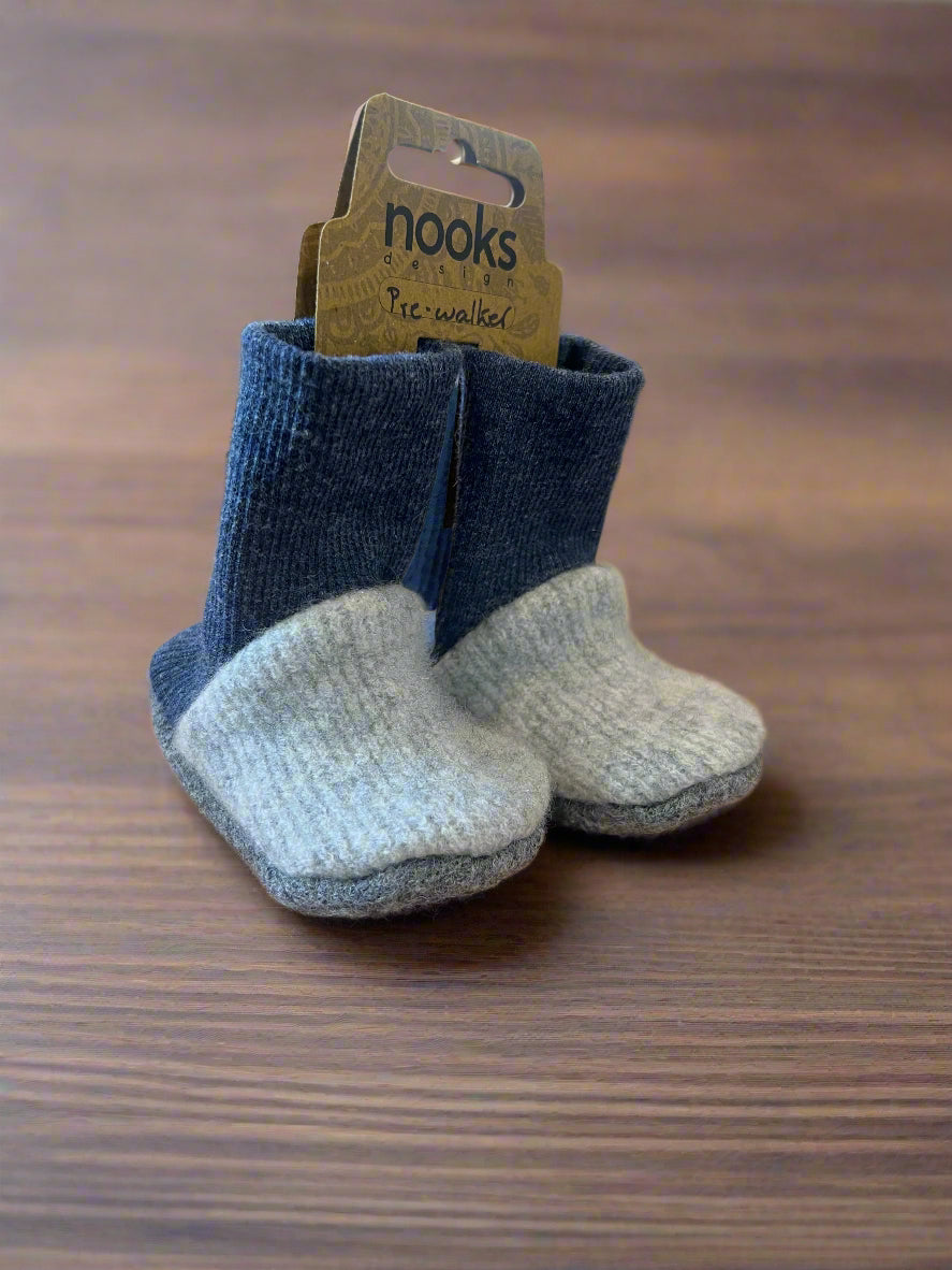 Upcycled Cashmere or Wool Pre-walker Booties
