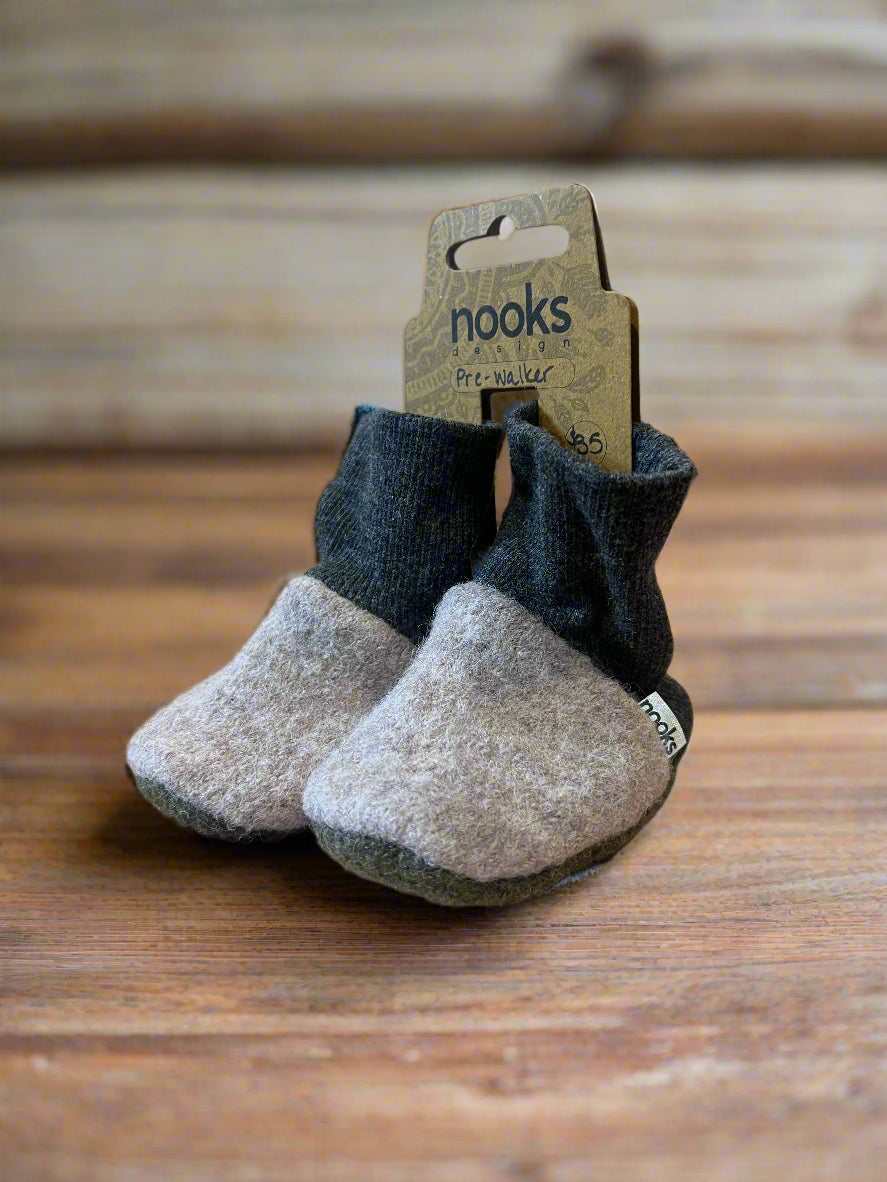 Upcycled Cashmere or Wool Pre-walker Booties