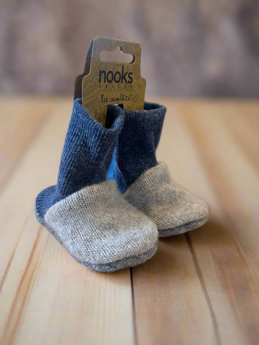 Upcycled Cashmere or Wool Pre-walker Booties
