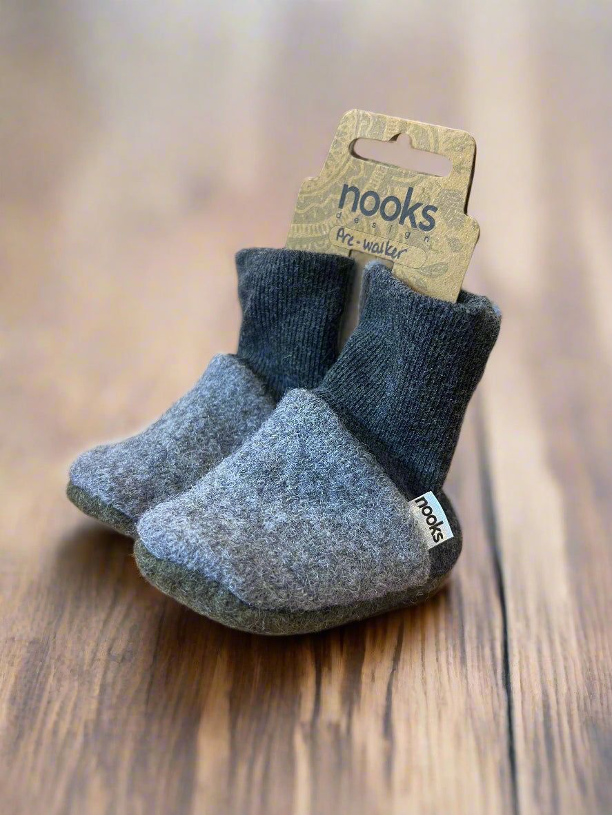 Upcycled Cashmere or Wool Pre-walker Booties