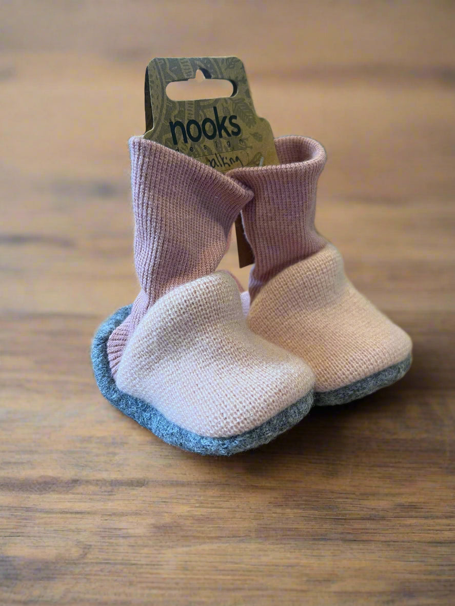 Upcycled Cashmere or Wool Pre-walker Booties