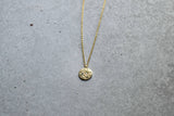 Opal Star Disc Gold Necklace