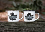Maple Leaf, Camping Mug: Black