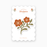 Red Flower | Premium Matte Waterproof Vinyl Sticker