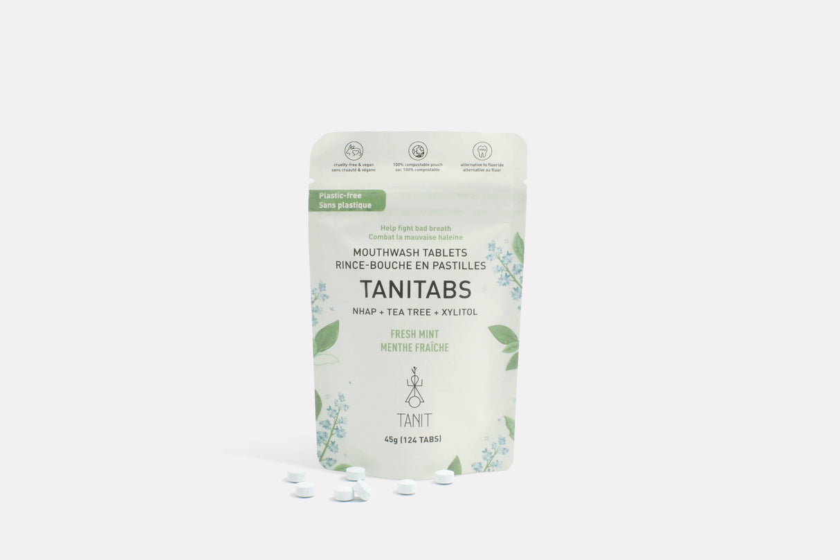 Mouthwash Tablets - Compostable Refill 124 tabs: Compostable refill - 124 tabs
