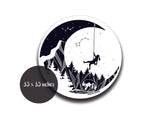Moon and Climber Sticker