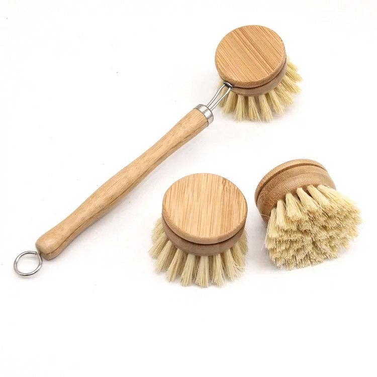 Bamboo Sisal Dish Brush - Zero Waste Kitchen Brush: Sisal Dish Brush