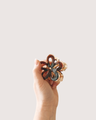 Flower Gold Claw Clip