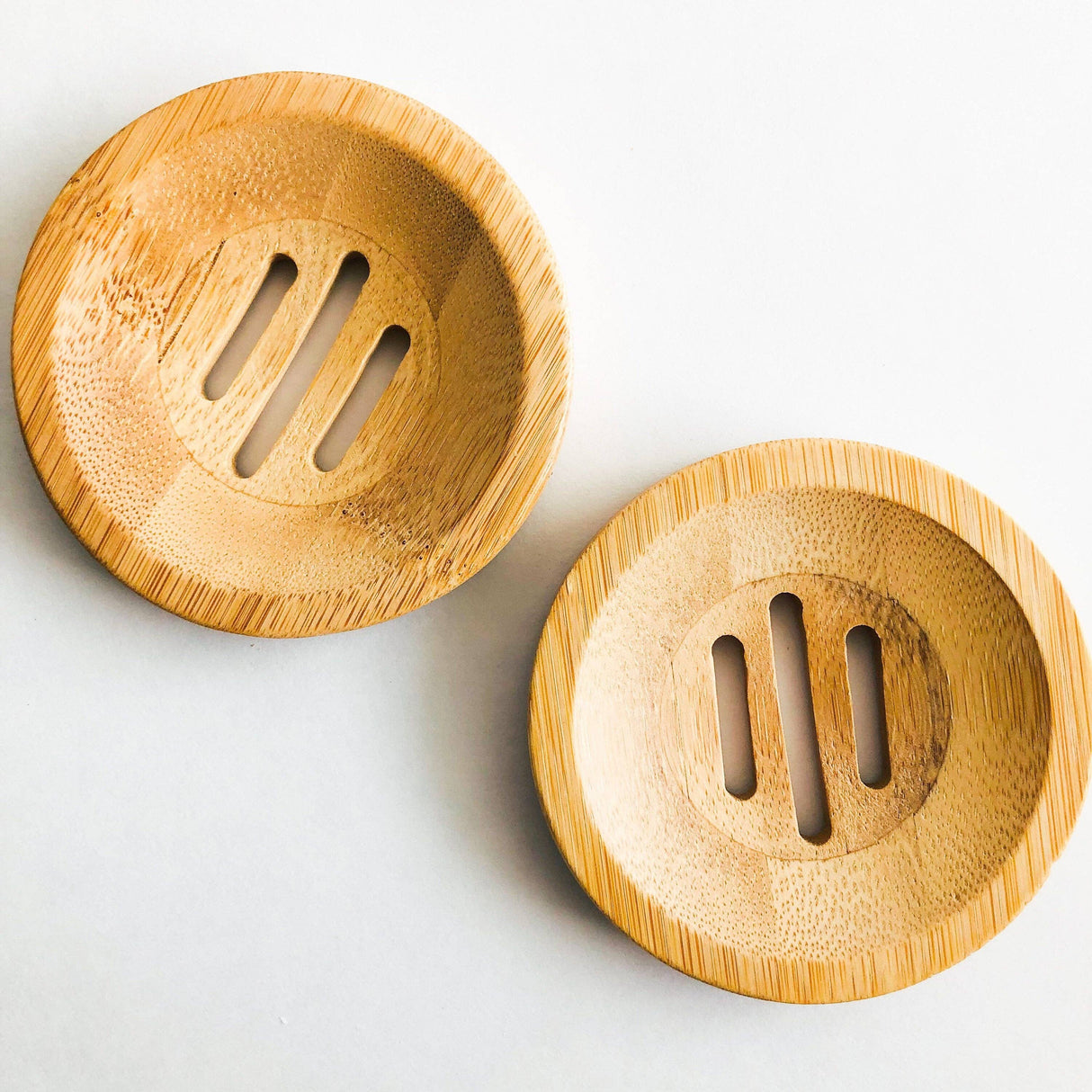 Bamboo Soap Dish - Plastic Free Soap Dish: Round