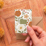 Floral Mini Card | Premium Matte Paper Greeting Card