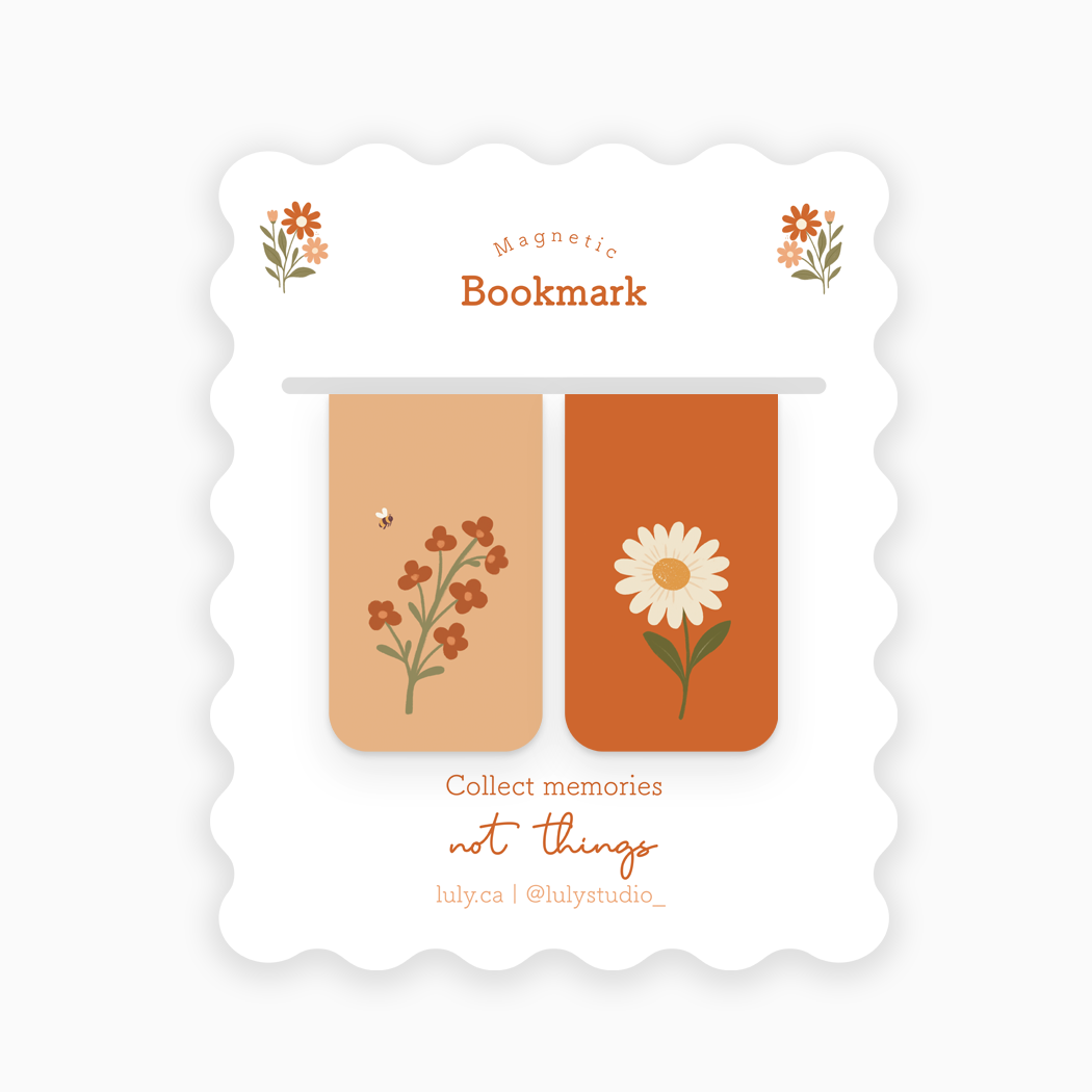 Magnetic Bookmark | Flowers