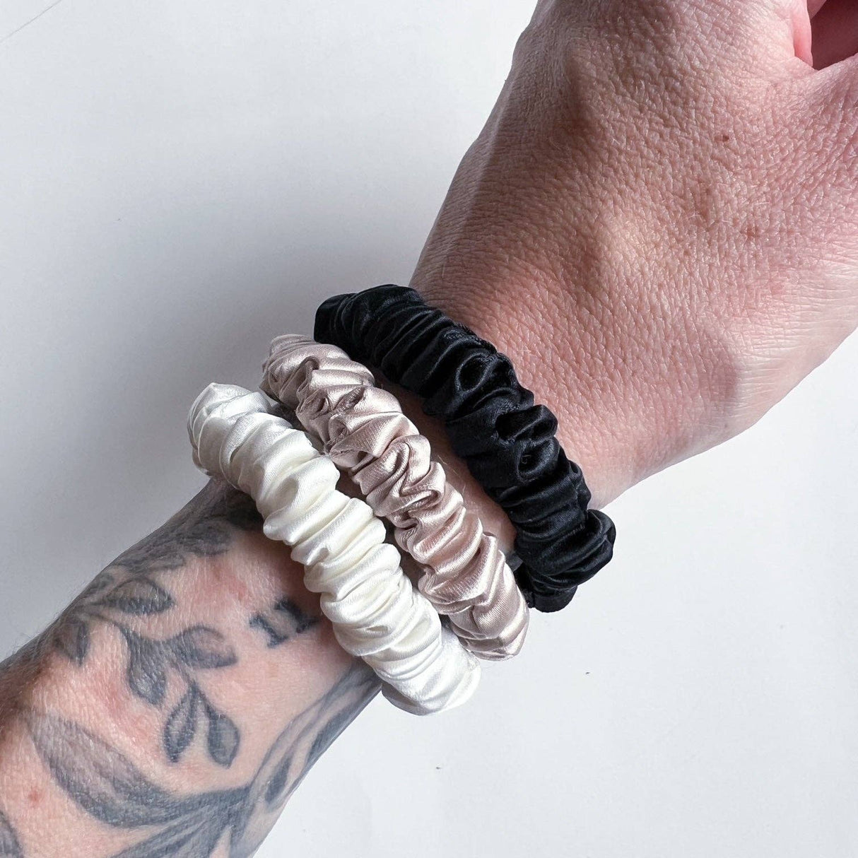 100% Silk Hair Tie Trio