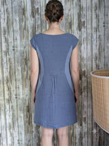 Linen Dress with Stretchy Sides
