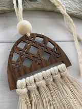 Rattan style Macrame Essential Oil Car Diffuser Charm