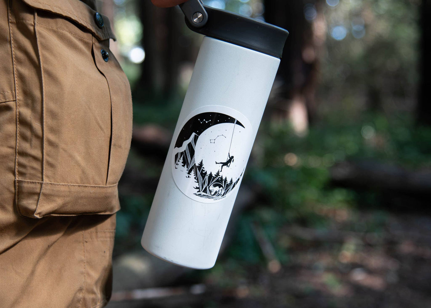 Moon and Climber Sticker