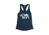 Women's Tank Top, Roaming Bear: Black