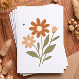 Wild Flower Mini Card | Premium Matte Paper Greeting Card