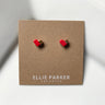 Heart Ceramic Stud Earrings