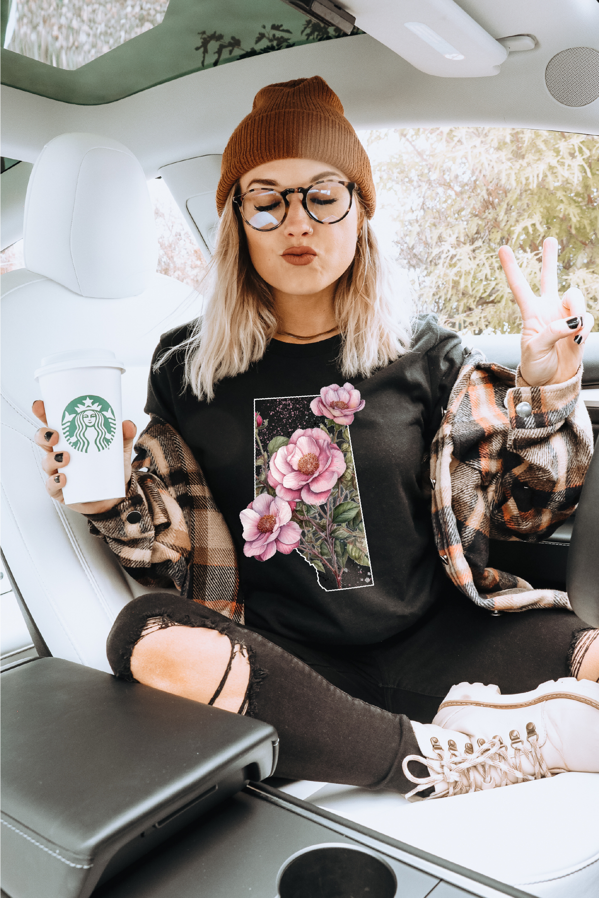 Wild Rose Province Shirt - Black