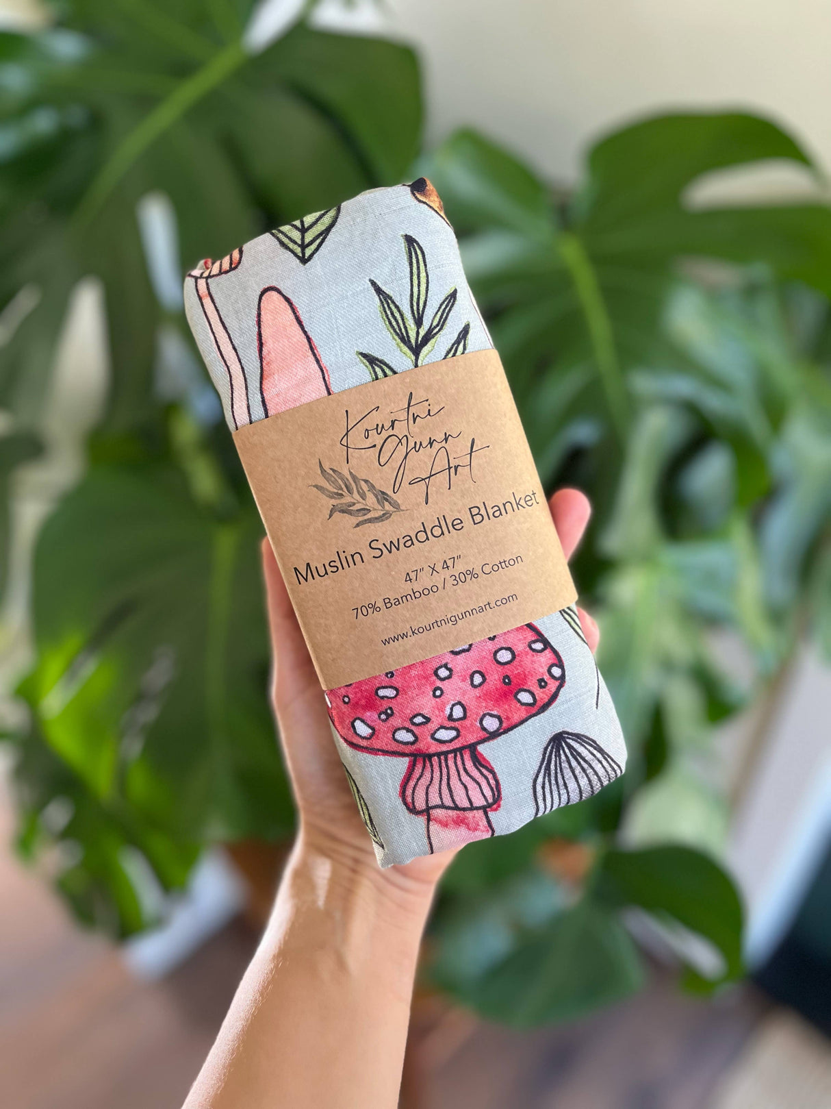 Mushroom Baby Blanket