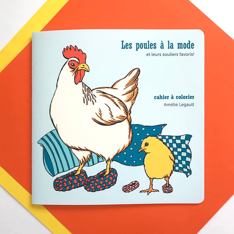 The Fashionable Hens Coloring Book