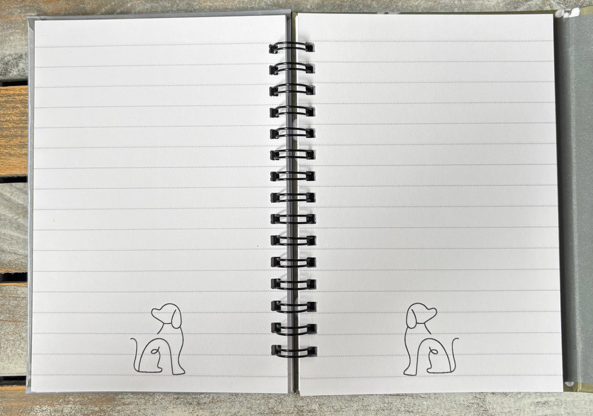 Puppy Dog - 160 pages Magnetic Closure Notebook 