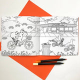 Animals on Bikes Coloring Book
