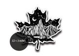 Maple Leaf Sticker Dark