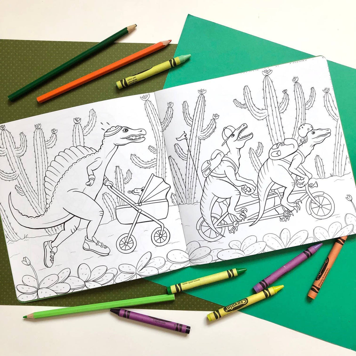 The Dinosaurs A Jurassic Adventure Coloring Book
