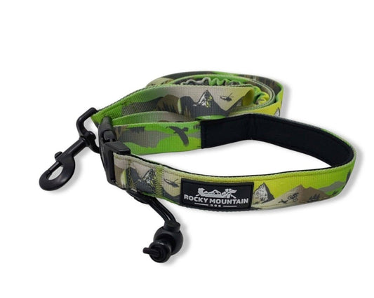 Kootenay All-Mountain Dog Leash: Green (Summer) / 6 ft leash