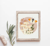 Mushroom Moth Print
