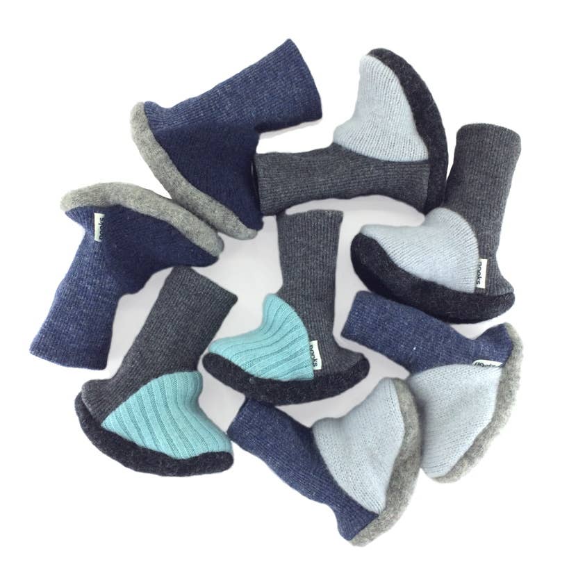 Upcycled Cashmere or Wool Pre-walker Booties