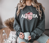 Alberta Diamond Crewneck Sweatshirt | Alberta Apparel: Dark Heather