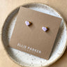 Heart Ceramic Stud Earrings