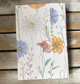 Magnetic closure notepad booklet - floral - 100 sheets 
