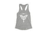 Women's Tank Top, Luna Moth: Ocean Blue
