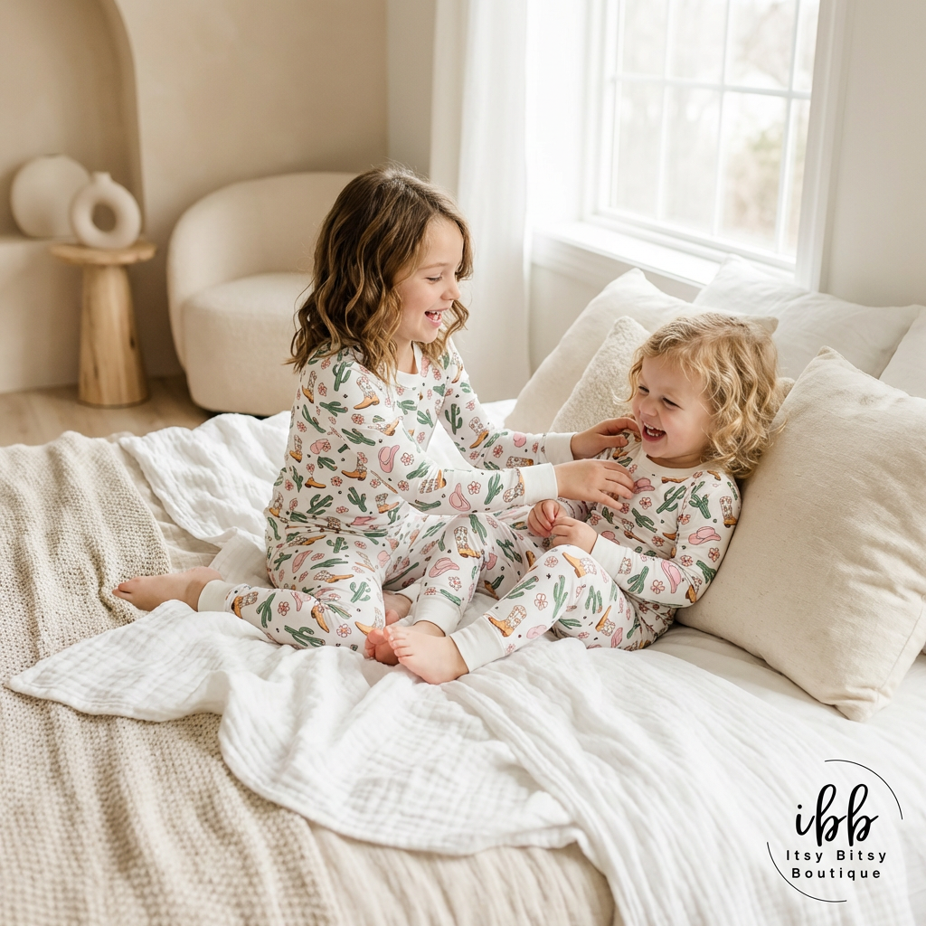 Sweet Stampede Bamboo Two-Piece Pajama Set