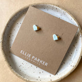 Heart Ceramic Stud Earrings