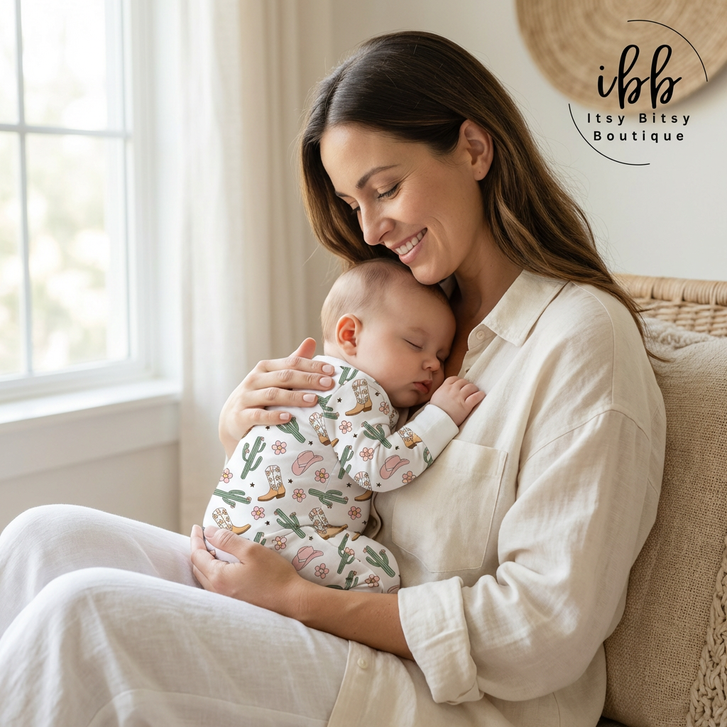 Sweet Stampede Bamboo Baby Sleeper