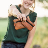 Tangent Leather Coin Pouch: Mini